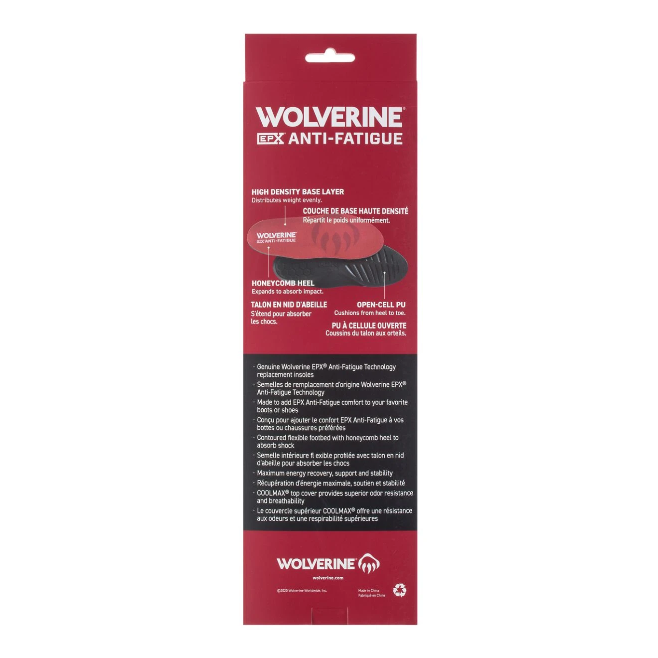 Wolverine Men's EPX® Anti-Fatigue 9mm Insoles 5 Wolverine Men's EPX® Anti-Fatigue 9mm Insoles - Image 3