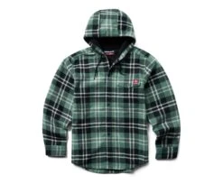 Wolverine Men's Bucksaw Hooded Flannel Shirt-Jac Big & Tall -Outdoor Clothing Store WBSAM W1203770 315 083022 F23 P 1