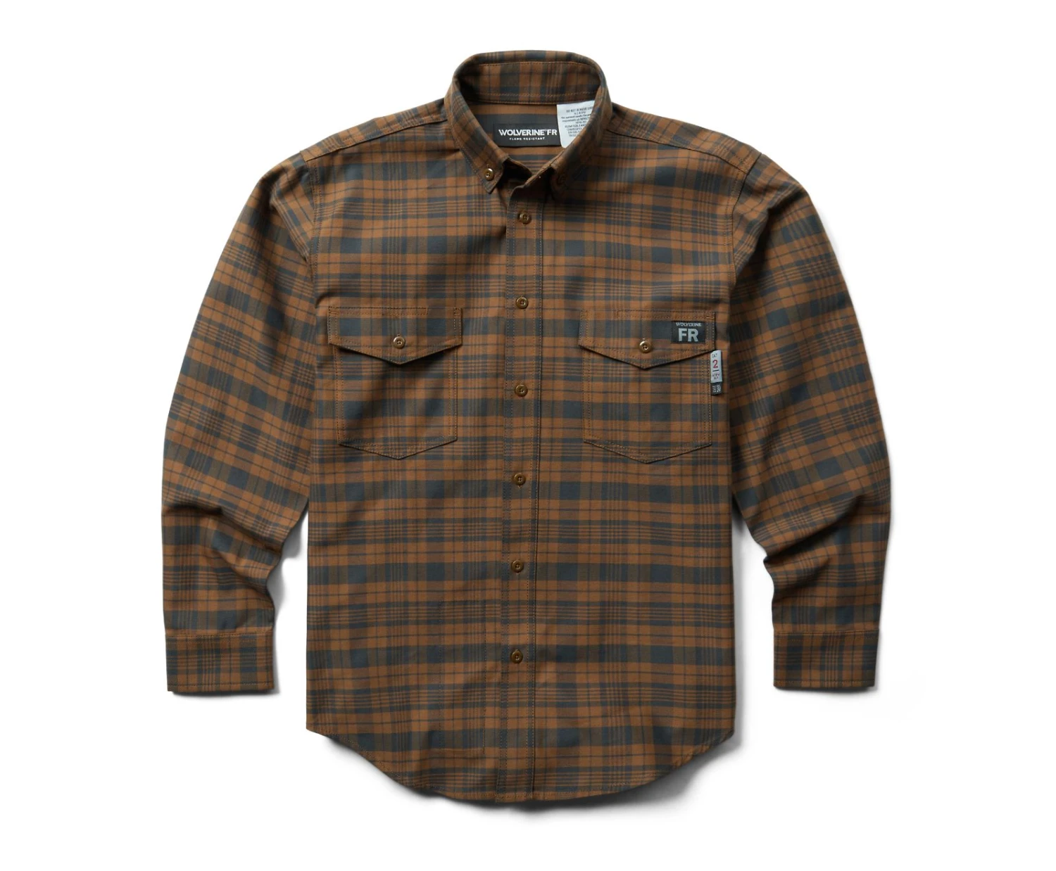 Wolverine Men's FR Plaid Long Sleeve Twill Shirt 10 Wolverine Men's FR Plaid Long Sleeve Twill Shirt - Image 8
