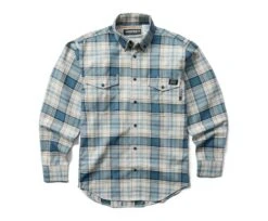 Wolverine Men's FR Plaid Long Sleeve Twill Shirt 18 Wolverine Men's FR Plaid Long Sleeve Twill Shirt -Outdoor Clothing Store WBSAM W1203980 413 110122 F22 P