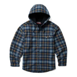 Wolverine Men's Bucksaw Hooded Flannel Shirt-Jac