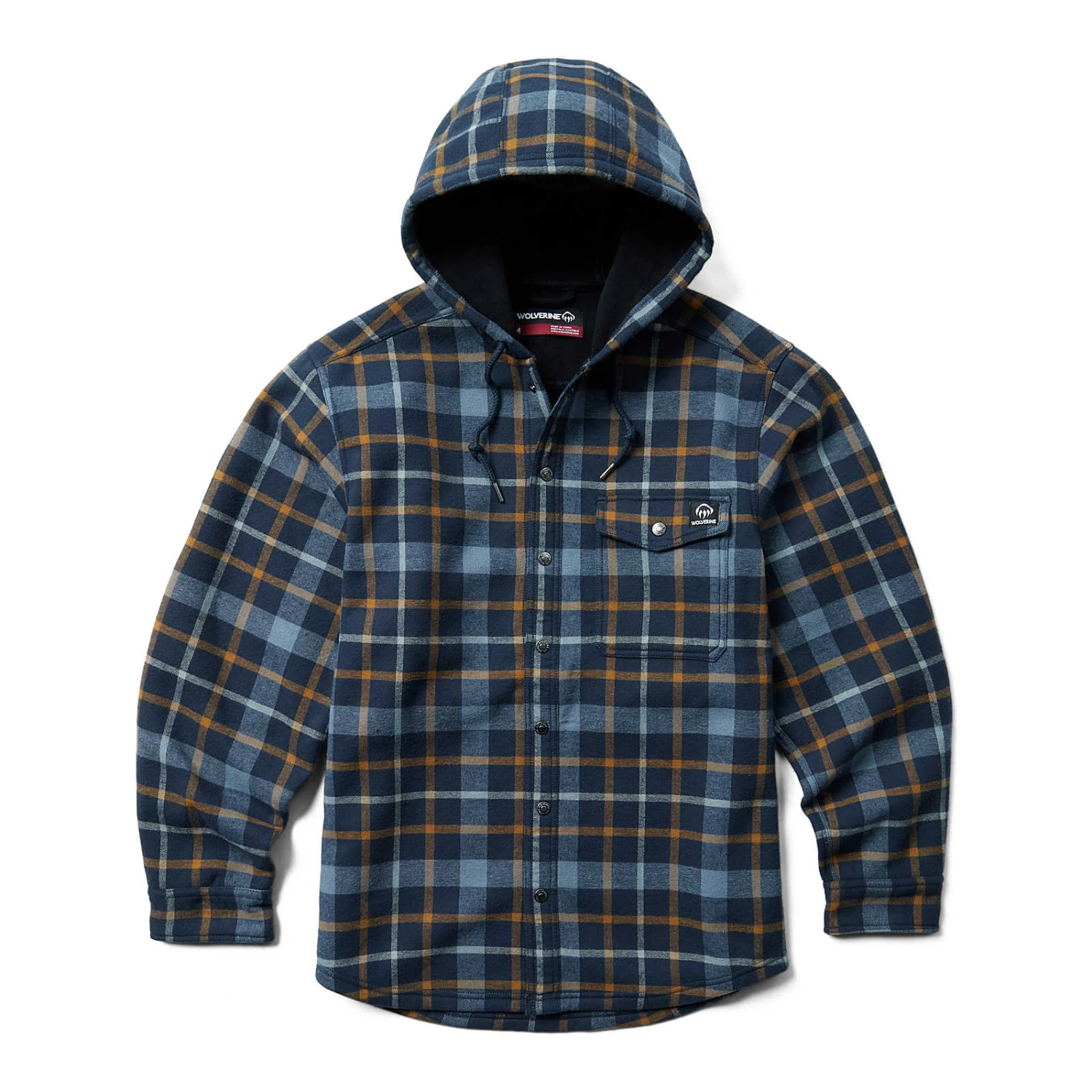 Wolverine Men's Bucksaw Hooded Flannel Shirt-Jac 3 Wolverine Men's Bucksaw Hooded Flannel Shirt-Jac