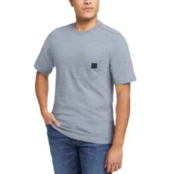 Wolverine Men's Guardian Cotton™ Pocket Tee -Outdoor Clothing Store WBSAM W1208120 400 FRONTb