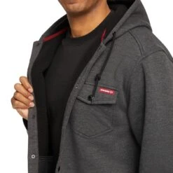 Wolverine Men's Bucksaw Knit Shirt Jac 12 Wolverine Men's Bucksaw Knit Shirt Jac -Outdoor Clothing Store WBSAM W1208330 003 BACKa