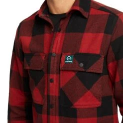 Wolverine Men's Forge Flannel Overshirt 12 Wolverine Men's Forge Flannel Overshirt -Outdoor Clothing Store WBSAM W1209280 617 DET