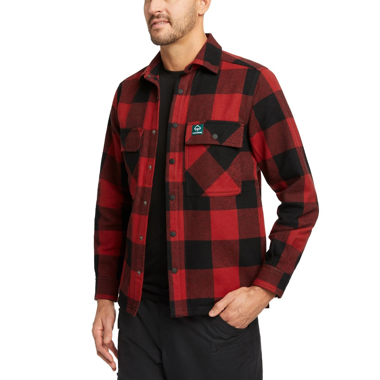 Wolverine Men's Forge Flannel Overshirt 4 Wolverine Men's Forge Flannel Overshirt - Image 2