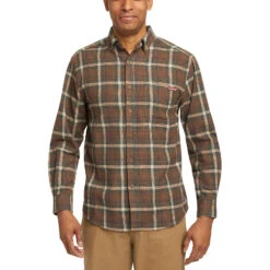 Wolverine Men's Rivet Flannel Shirt -Outdoor Clothing Store WBSAM W1209390 231 FRONT 1