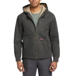 Wolverine Men's Upland Sherpa Lined Hooded Jacket -Outdoor Clothing Store WBSAM W1210270 003 FRONT