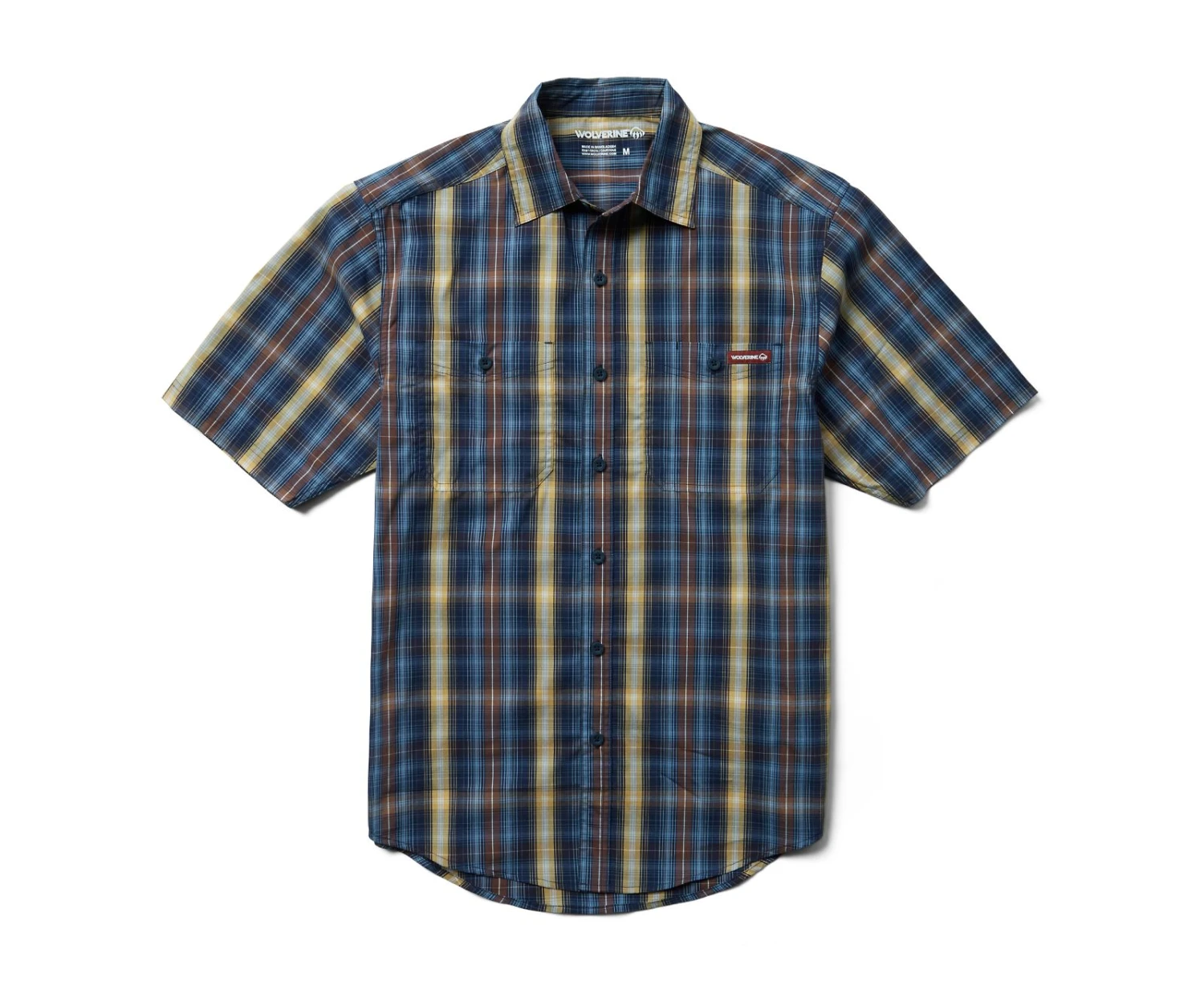 Wolverine Men's Fuse Short Sleeve Plaid Shirt 5 Wolverine Men's Fuse Short Sleeve Plaid Shirt - Image 3