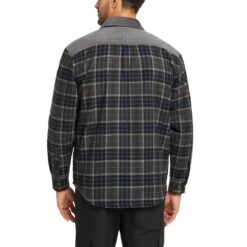Wolverine Men's Marshall II Sherpa Lined Zip Shirt-Jac -Outdoor Clothing Store WBSAM W1210550 045 BACK
