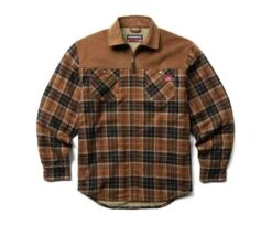 Wolverine Men's Marshall II Sherpa Lined Zip Shirt-Jac -Outdoor Clothing Store WBSAM W1210550 230 072822 F23 P