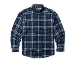 Wolverine Men's Hastings Flannel Shirt -Outdoor Clothing Store WBSAM W1211540 428 122122 F23 P
