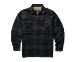 Wolverine Men's Hastings Sherpa Lined Zip Shirt-Jac -Outdoor Clothing Store WBSAM W1211550 051 102522 F23 P