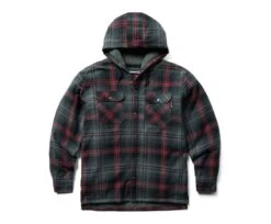 Wolverine Men's Hastings Sherpa Lined Hooded Shirt-Jac -Outdoor Clothing Store WBSAM W1211560 041 012523 F23 P