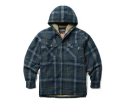 Wolverine Men's Hastings Sherpa Lined Hooded Shirt-Jac -Outdoor Clothing Store WBSAM W1211560 446 012523 F23 P