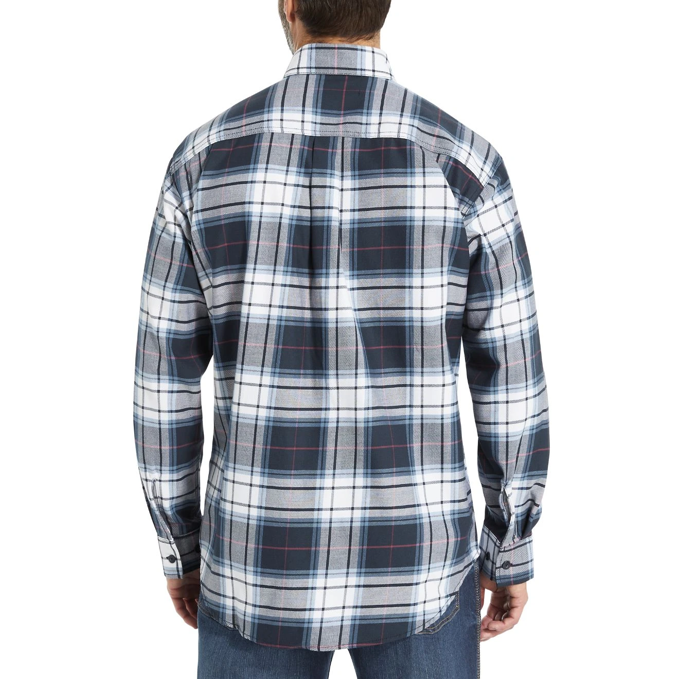Wolverine Men's FR Plaid Long Sleeve Twill Shirt 6 Wolverine Men's FR Plaid Long Sleeve Twill Shirt - Image 4
